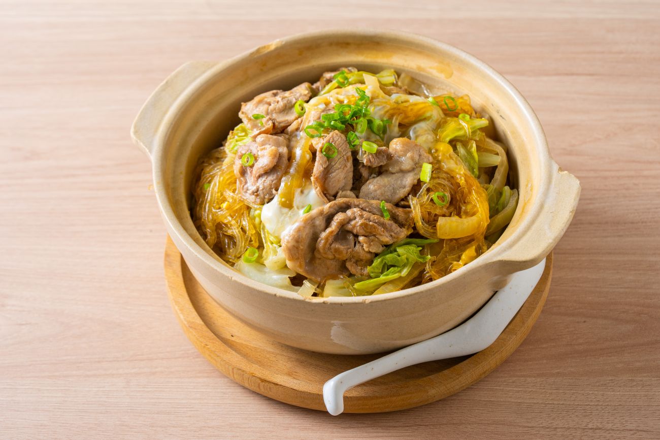 滑蛋豬肉粉絲煲0836